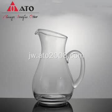 Kaca gawenan tangan banyu Pitcher Kettle Kaca Kaca Jug